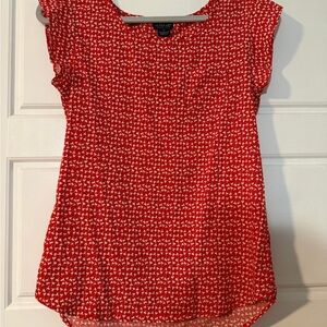 U.S. Polo Assn. Red Patterned Blouse